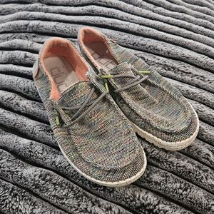 Hey Dude Multicolor Slip-On Sneakers